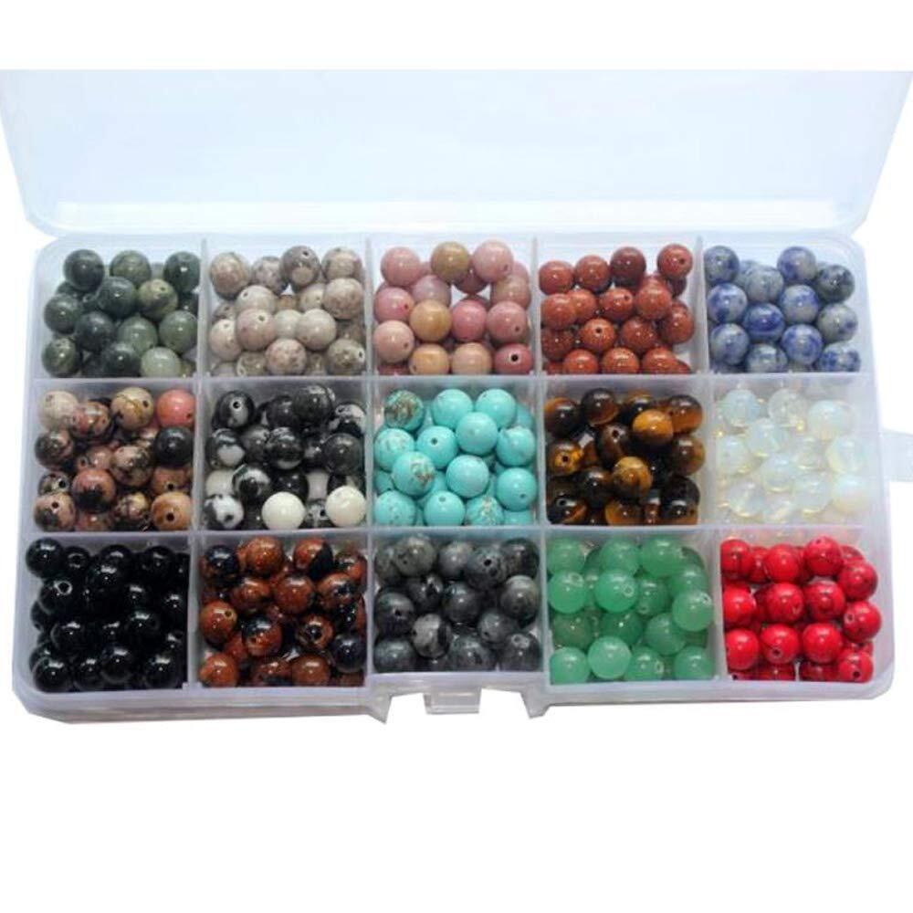 7267 450pcs 8mm Natural Round Stone Beads Gemstone Beading Loose Gemstone